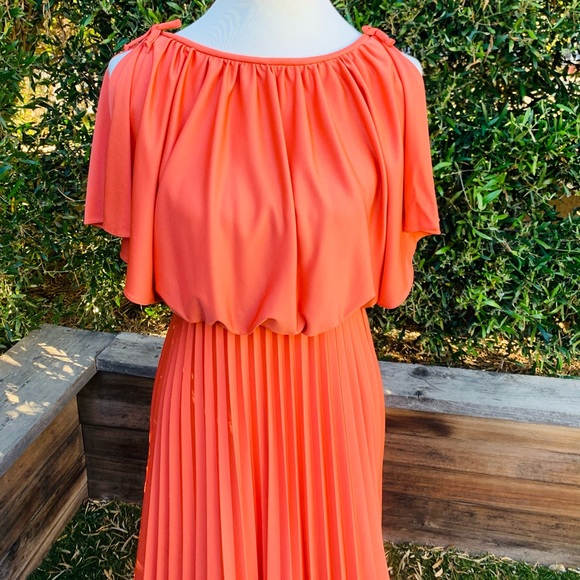 Vintage Union Made Pleated Grecian Gown - Picture 2 of 8